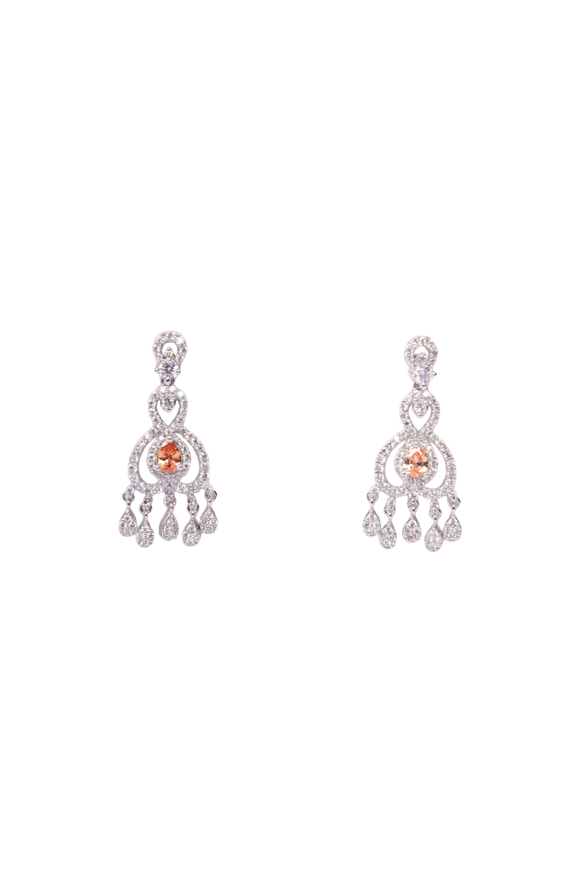Namokriti Elegant Drop Earrings with Sparkling American Diamonds – Perfect for Every Occasion
